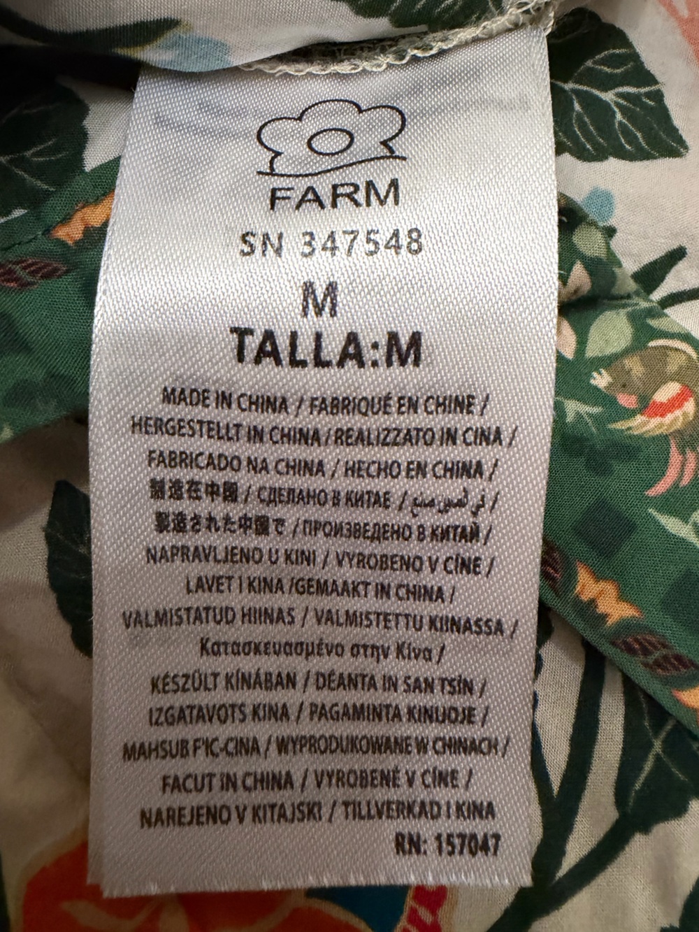 Farm Rio Garden Floral Tapestry Romper Women’s Size M - Picture 11 of 11
